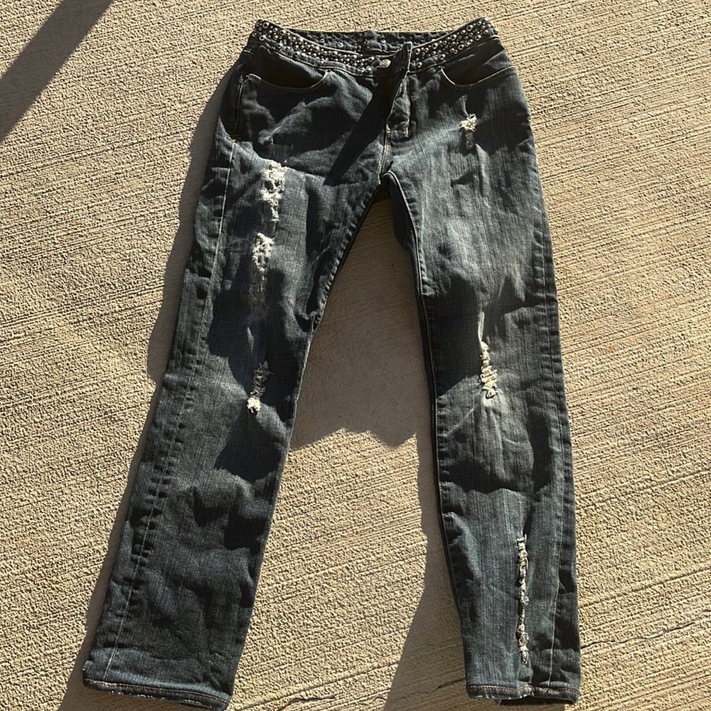 Y2k flare denim bebe jeans size small